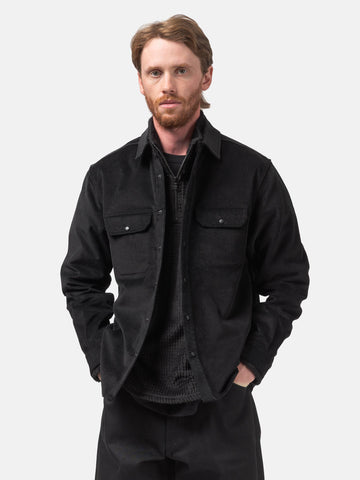 HAVEN Travail Shirt - Cotton Corduroy Black, Shirts
