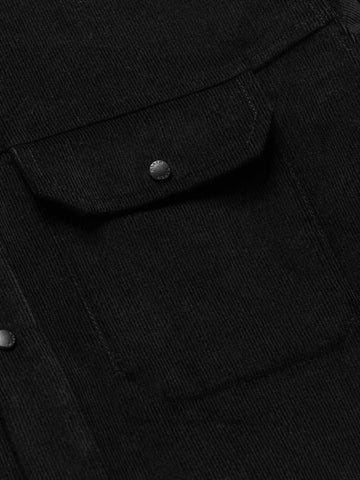 HAVEN Travail Shirt - Cotton Corduroy Black, Shirts