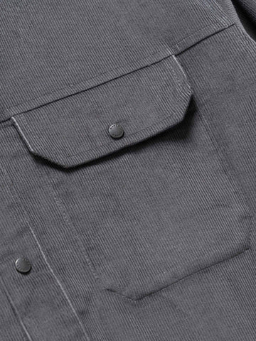 HAVEN Travail Shirt - Cotton Corduroy Graphite, Shirts
