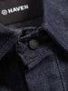 HAVEN Travail Shirt - Cotton Linen Denim Indigo, Shirts