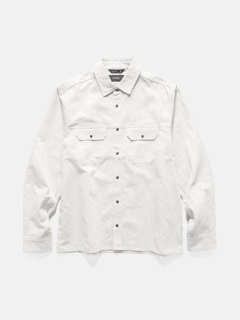 HAVEN Travail Shirt - Cotton Linen Denim Ivory, Shirts