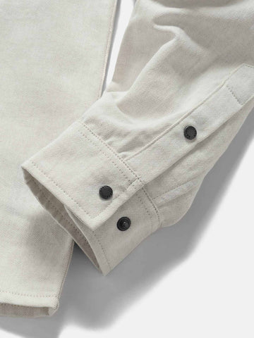 HAVEN Travail Shirt - Cotton Linen Denim Ivory, Shirts