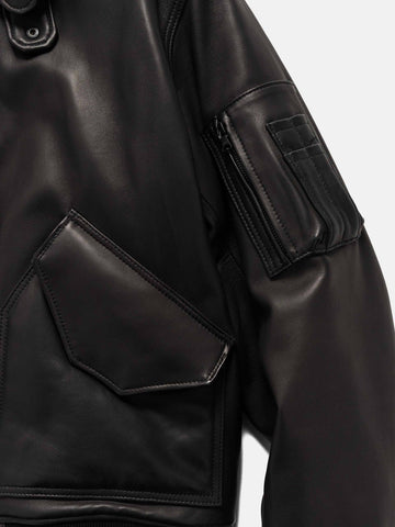 HAVEN Turbine Jacket - Leather / GORE-TEX WINDSTOPPER® / PrimaLoft® Black, Leather Jackets