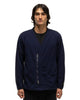 UNDERCOVER x nonnative OZISM UC2C9201 Monk Jacket Poly Fleece Polartec® Windpro® Navy, Sweaters