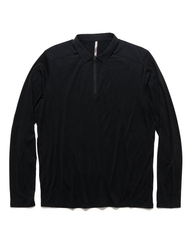 Veilance Frame LS Polo Black, Shirts