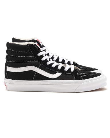 Vans Vault OG SK8-Hi LX(Suede/Canvas) Black/True White, Footwear