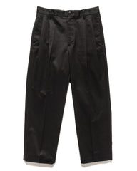 WACKO MARIA Double Pleated Chino Trousers Black, Bottoms