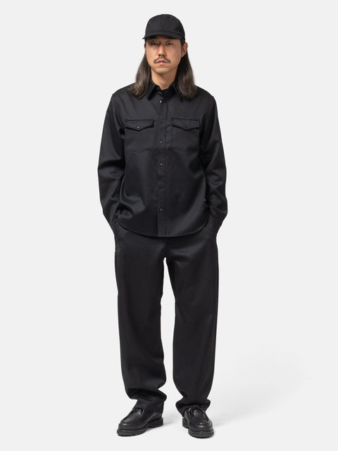 HAVEN-Wayward-Shirt---Wool-Denim-Black-2