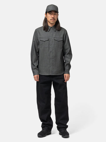 HAVEN Wayward Shirt - Wool Denim Charcoal, Shirts