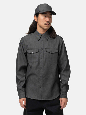 HAVEN Wayward Shirt - Wool Denim Charcoal, Shirts