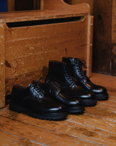 HAVEN / Viberg Officer Derby Black, Footwear