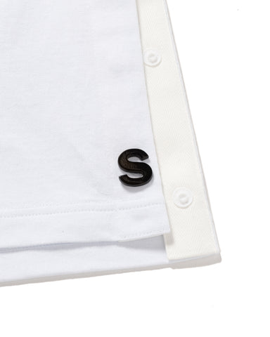 sacai S Cotton Jersey L/S T-Shirt White, T-shirts
