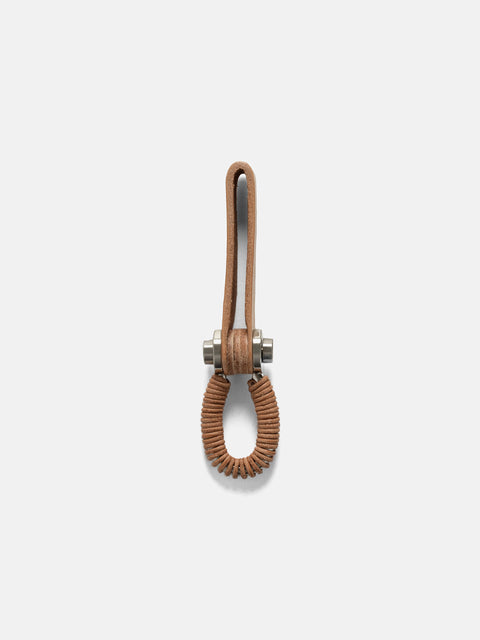 Hender Scheme Leather Key Shackle Natural, Keychains