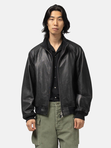 HERILL Lamb Leather Weekend Jacket Black, Leather Jackets