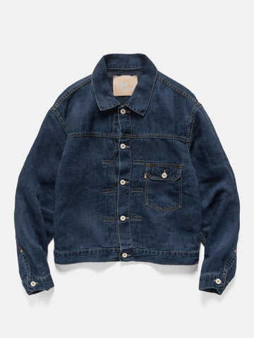 HERILL Linen Denim XXJacket Vintage Worn, Denim Jackets