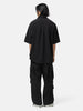 HERILL Silk Cotton Nep Open Collar Shirts Black, Shirts