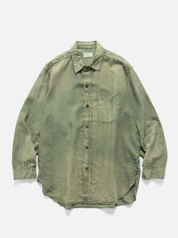 HERILL U.S.N Linen Shirt Olive Drab, Shirts
