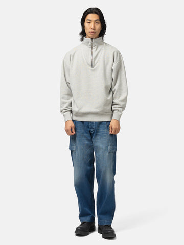 HERILL Zipup Sweatshirt Top Grey, Sweatshirts