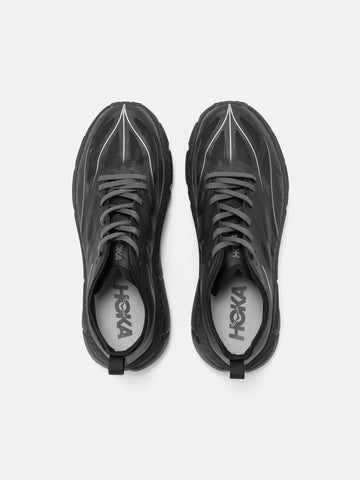 Top view of the HOKA U Mafate Speed 4 Lite Black / Outer Orbit