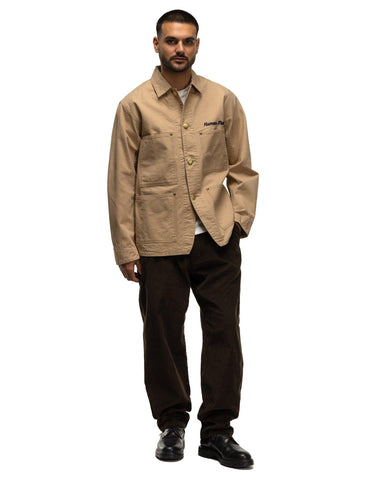 Human Made Washed Duck Coverall Jacket Beige, Outerwear