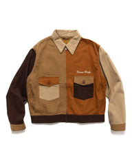 Human Made Zip-Up Work Jacket Brown, Outerwear