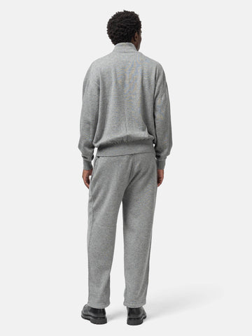 HERILL Cashmere Zipup Sweater Top Gray, Sweaters