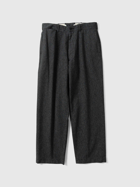 HERILL Blackchambray Work Pants Black, Pants