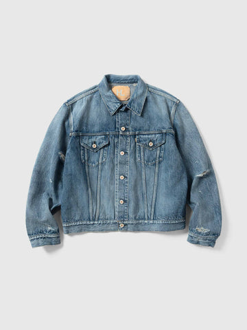 HERILL HL Denim Jacket Damage Worn, Denim Jackets