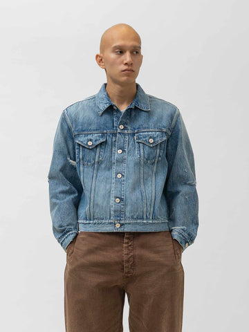 HERILL HL Denim Jacket Damage Worn, Denim Jackets