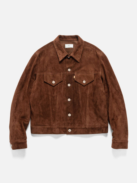 HERILL Lamb Suede Jacket Brown, Leather Jackets