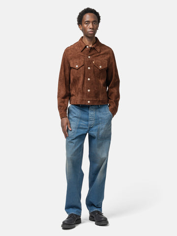 HERILL Lamb Suede Jacket Brown, Leather Jackets