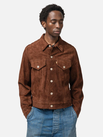 HERILL Lamb Suede Jacket Brown, Leather Jackets