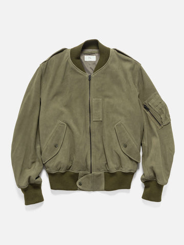 HERILL Lamb Suede L2B Olive, Leather Jackets