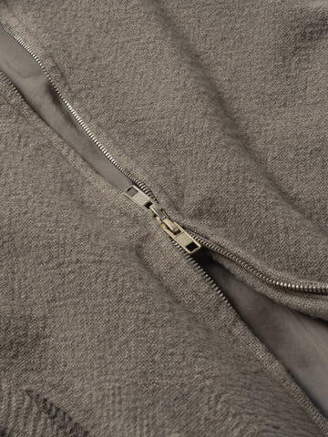 HERILL for HAVEN Rigidwool Zip-up Jacket Greige, Jackets