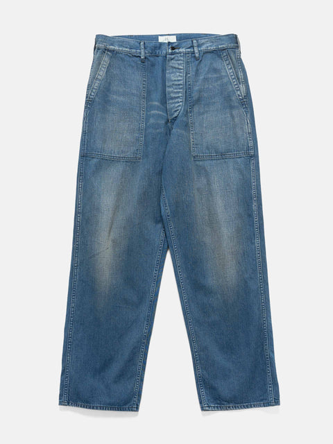 HERILL US Navy Denim Trousers Vintage Worn, Pants