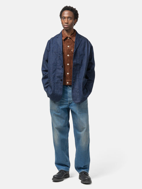 HERILL US Navy Denim Trousers Vintage Worn, Pants