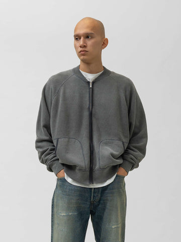 HERILL Zip Up Sweat Shirt Black, Cardigans