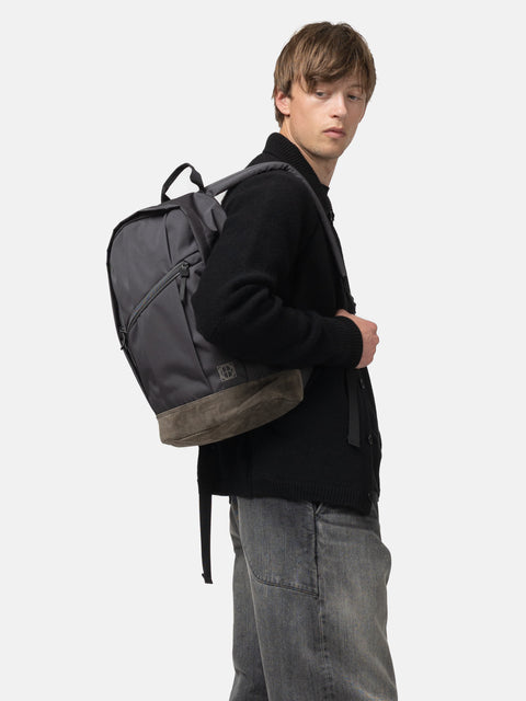 hobo Daypack 17L Polyester Oxford Cordura with Pig Suede Charcoal, Backpacks