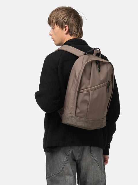 hobo Daypack 17L Polyester Oxford Cordura with Pig Suede Taupe, Backpacks