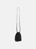 hobo Drawstring Pouch Deer Leather Black, Pouches