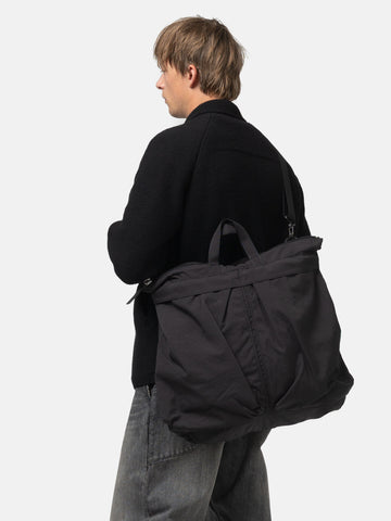 hobo Helmet Bag Nylon Oxford Onibegie Dyed Charcoal, Shoulder Bags