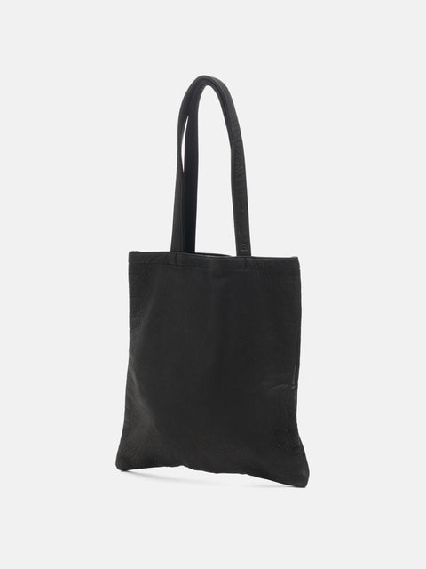hobo Stroll Tote Bag Deer Leather Black, Tote Bags