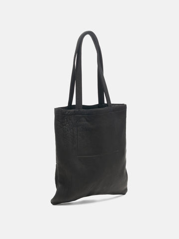hobo Stroll Tote Bag Deer Leather Black, Tote Bags