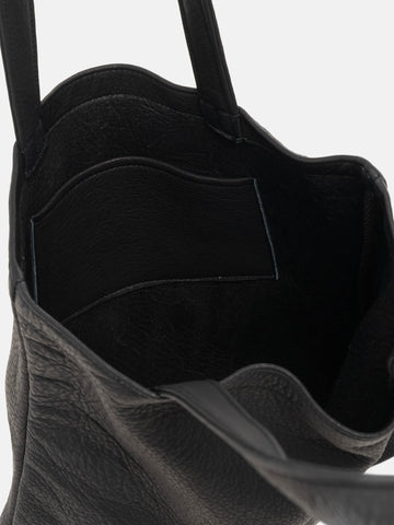 hobo Stroll Tote Bag Deer Leather Black, Tote Bags