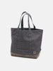 hobo Tote Bag Polyester Oxford Cordura with Suede Charcoal, Tote Bags