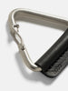hobo Triangle Key Ring with Horse Leather Black, Keychains