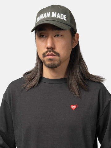 Human Made 5Panel Twill Cap Charcoal, Caps