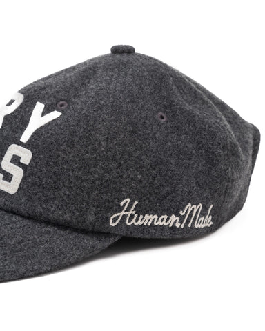 Human Made 6Panel Wool Cap Charcoal, Headwear