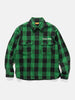 Human Made Check Half-Zip Shirt Green, Shirts