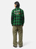 Human Made Check Half-Zip Shirt Green, Shirts
